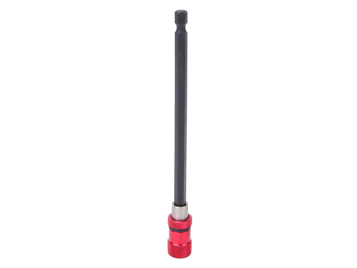 Portapuntas De Acero Inoxidable Rojo Con Extensión Magnética De 1/4 De Pulgada Y Sistema De Liberación Rápida De 150 Mm.