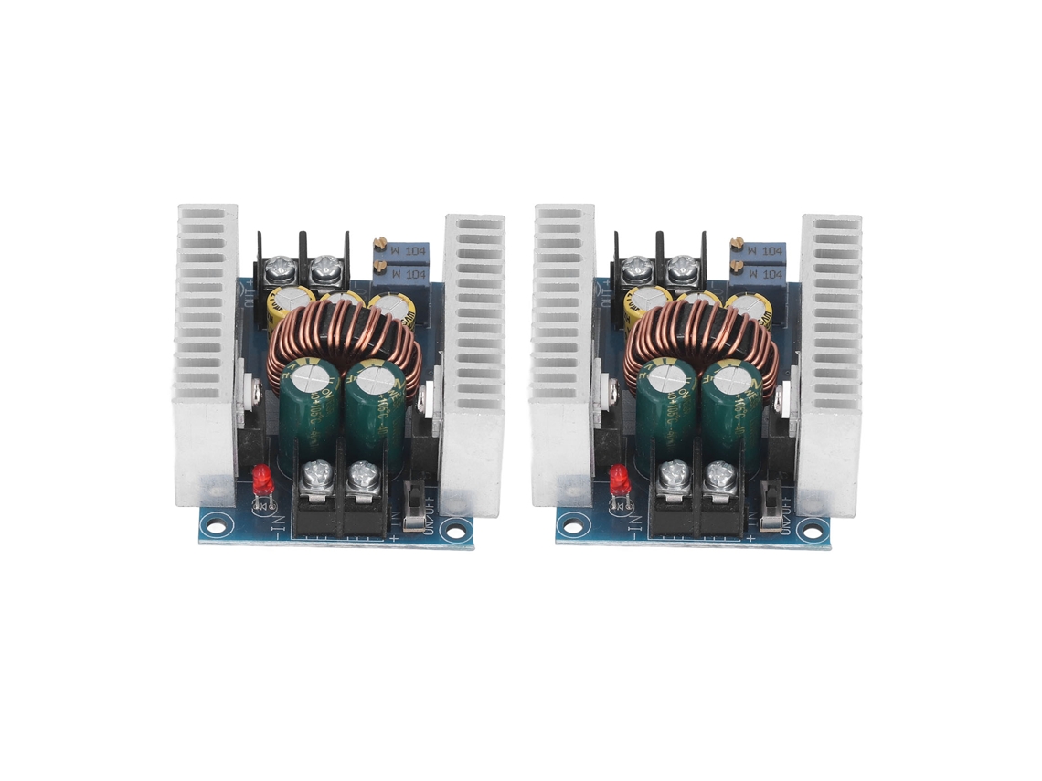 2 Piezas Convertidor Reductor Dc A Dc Regulador De Voltaje 6‑40v A 1.2‑35v 300w 20a Kit