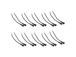 2026velora-10 Pares Cable De Conexión De Alimentación Negro Conector Impermeable 4 Pin Para Led Ip16