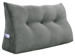 Cojín VERCART Gris 100x20x50 cm