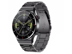 Smartwatch PETHUEL Smartwatch (Correa de Acero Negra y Correa de Silicona Negra)