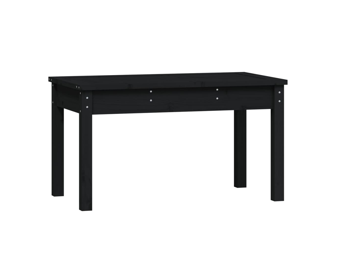 Maison Exclusive - Banco de jardín de 80x44x45 cm, madera maciza de pino negro.