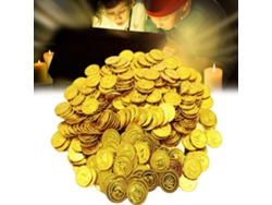 100 Piezas De Monedas De Juego De Búsqueda Del Tesoro Pirata Para Niños