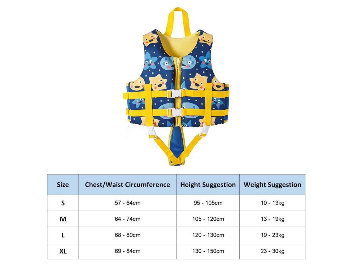 Chaleco Salvavidas De Neopreno Para Niños Para Deportes Acuáticos, Pesca, Piragüismo Y Natación.