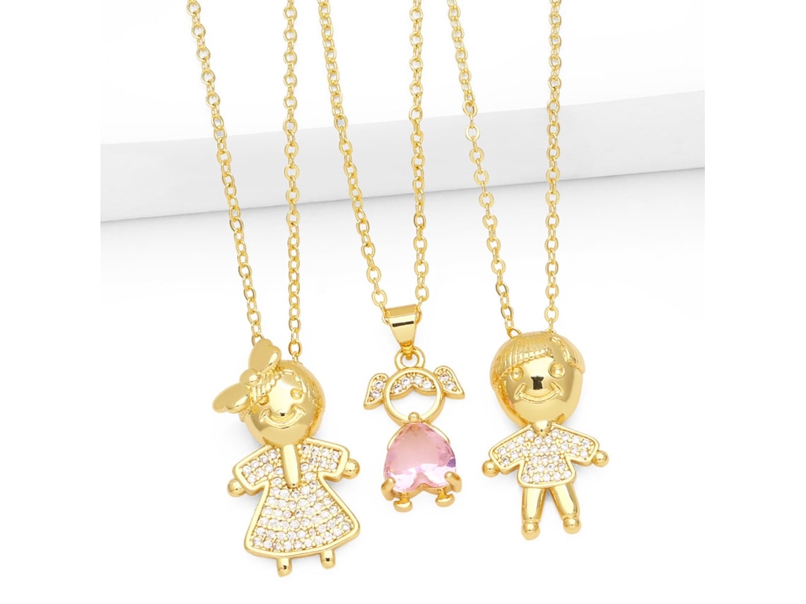 Vylara Tres Collares Colgante Familiares Con Diseño Sencillo Y Adorable De Dibujos Animados