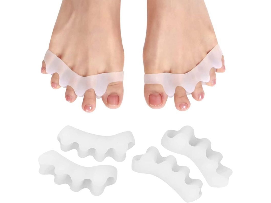 Separador De Dedos Para Corrección De Dedos, Juego De Dedos Para Yoga, 10 Piezas, Silicona, Para Mujeres Y Hombres.