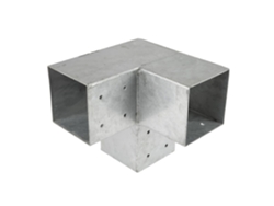 Conexión de esquina para pérgola para postes de 12 x 12 cm, modelo cubo, por pieza Wovar