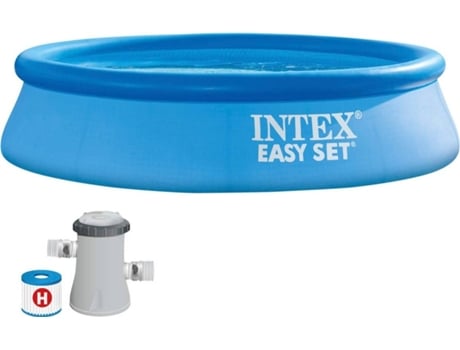 Piscina Insuflável INTEX Easy Set (com Bomba de Filtro - 1942 L - 244x61cm)
