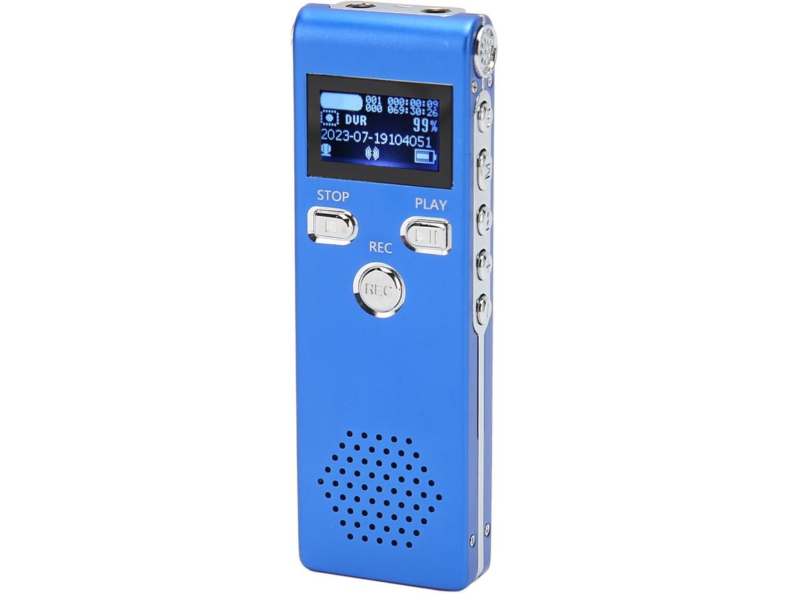 Reproductor MP3 YIZHOOD X18 Grabación en alta definición (8 GB - Azul)