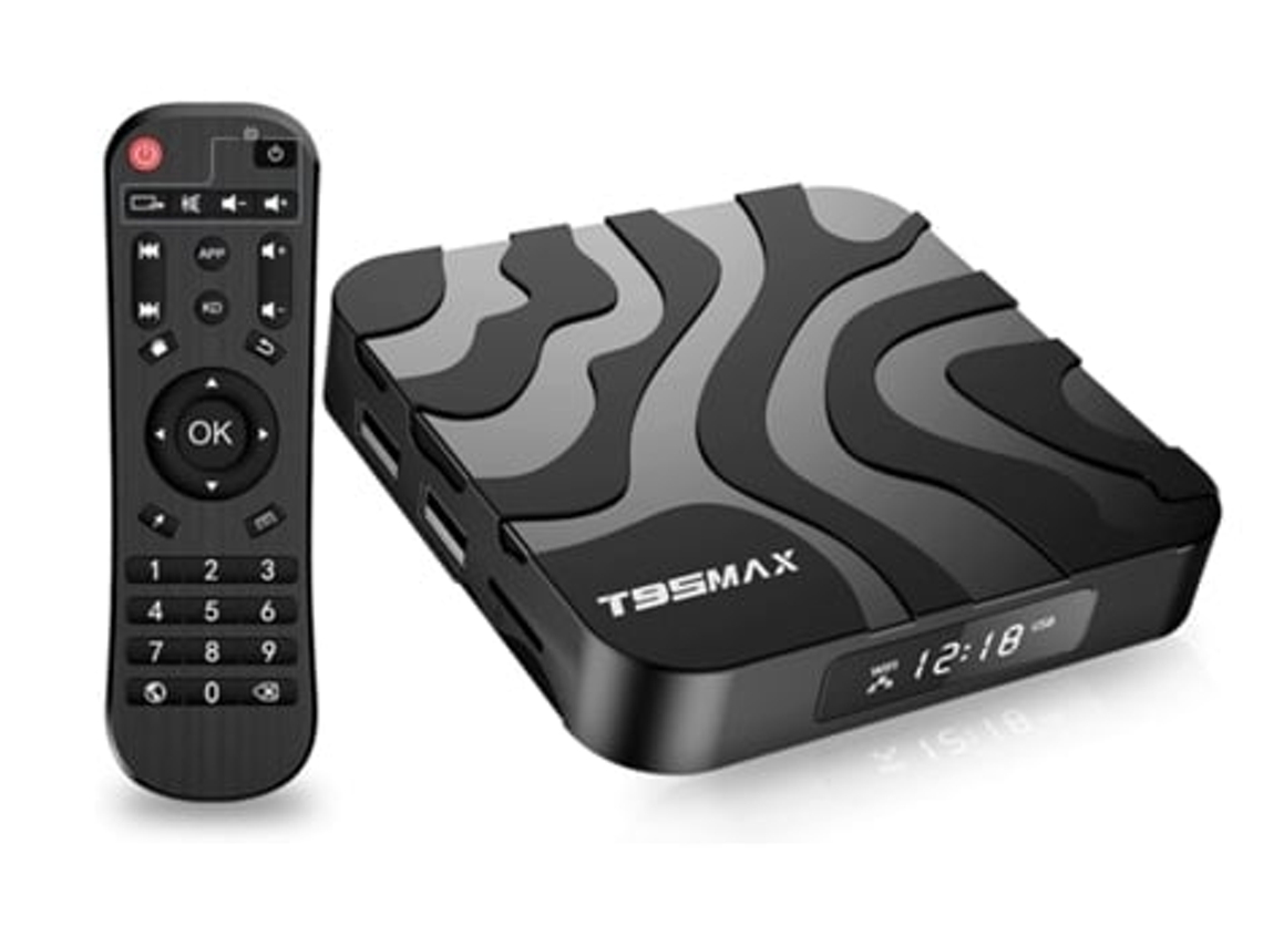 Smart TV Box T95max Panoona (Android 4K Ultra HD, 4 GB de RAM, Wi-Fi)
