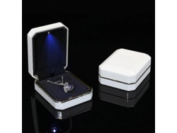 Caja para anillos con LED, expositor de anillos, joyero, caja para colgantes y collares. Hengjian