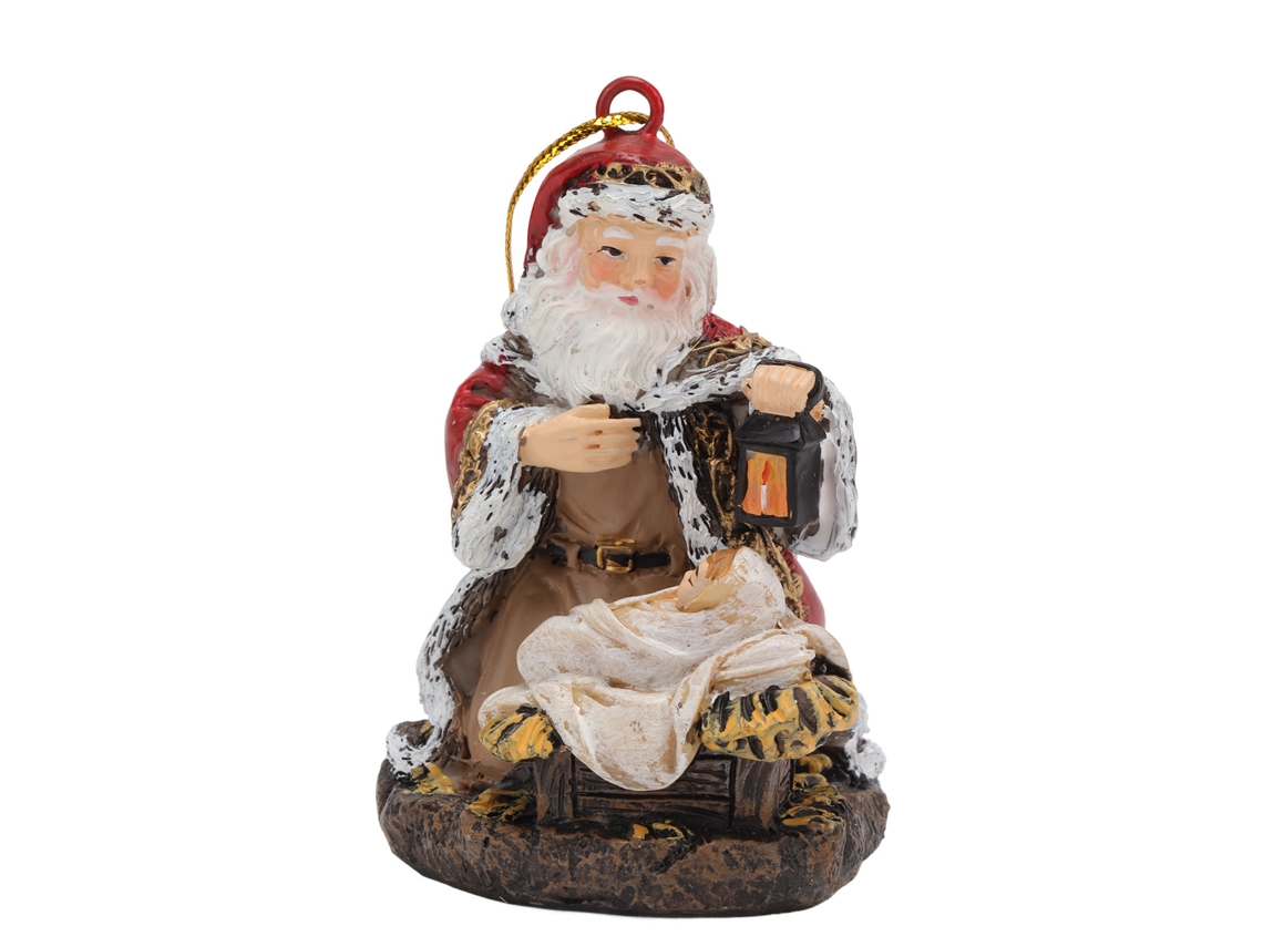 Adorno navideño casero: Estatua antigua de farol para árbol de Navidad