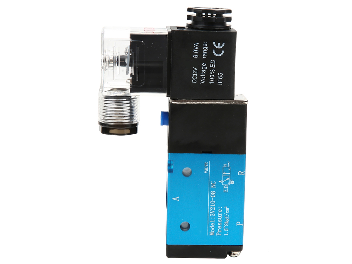 2026velora-válvula Solenoide 3v210-08 2 Posiciones 5 Vías Pt1/4in 1.2mpa 170psi Ip65 (dc12v)
