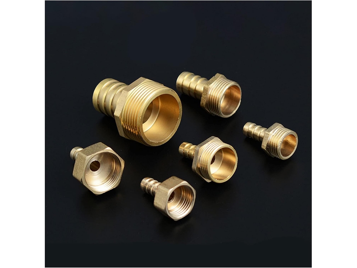 Adaptador De Conexión Para Jardín 1/8" 1/4" 1/2" Y 3/4" Latón Latón Npt