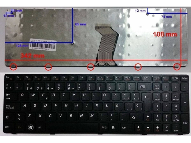 Teclado para Portátil Lenovo 25209726