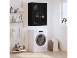 Armario De Pared Negro 69,5x34x90 Cm