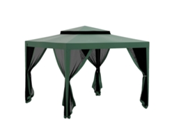 Tienda de jardín, mosquiteras desmontables, diseño de doble techo, verde