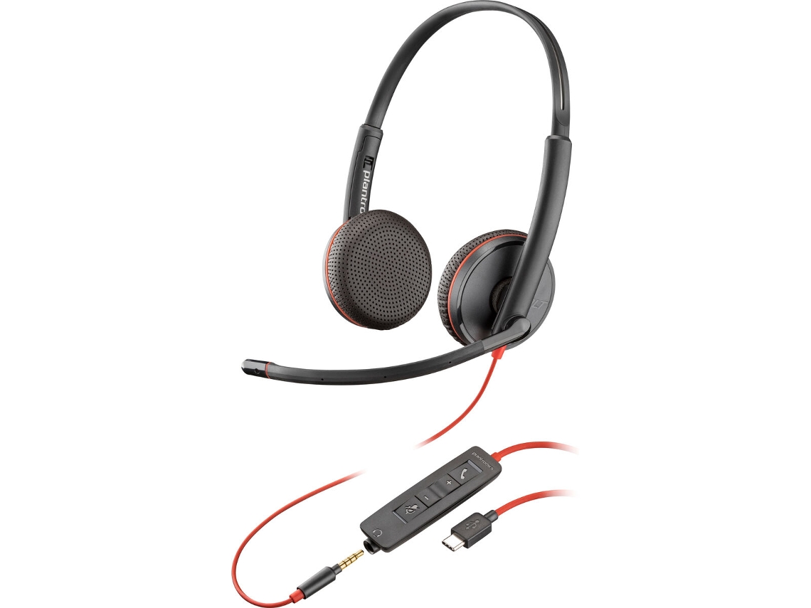 Auriculares con Micrófono HP Blackwire C3225 Stereo (Negro - USB - USB-A)