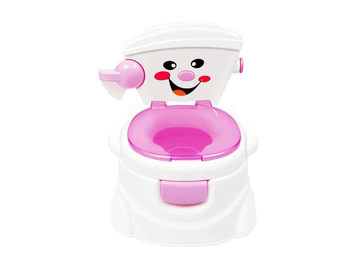 Inodoro portátil para bebés, diseño cómodo, fomenta la independencia, rosa.