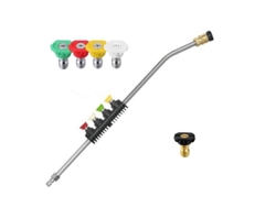 2026-lanza Extensible Lavadora De Alta Presión Acero Inoxidable 5 Boquillas Ajustables 38cm Para Lavor Parkside Huter M135-hp