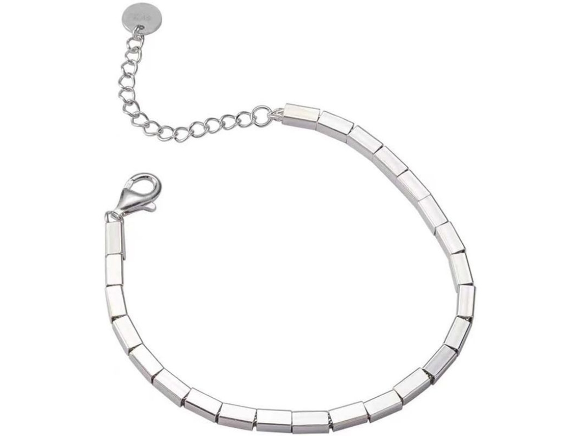 Pulsera De Mujer S925, Pulsera De Bambú Brillante Exquisita, Moda Afortunada
