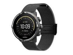 Correa de repuesto de acero inoxidable Milanese Loop de 22 mm para reloj inteligente Suunto 9 con hebilla Ly para bicicleta eléctrica