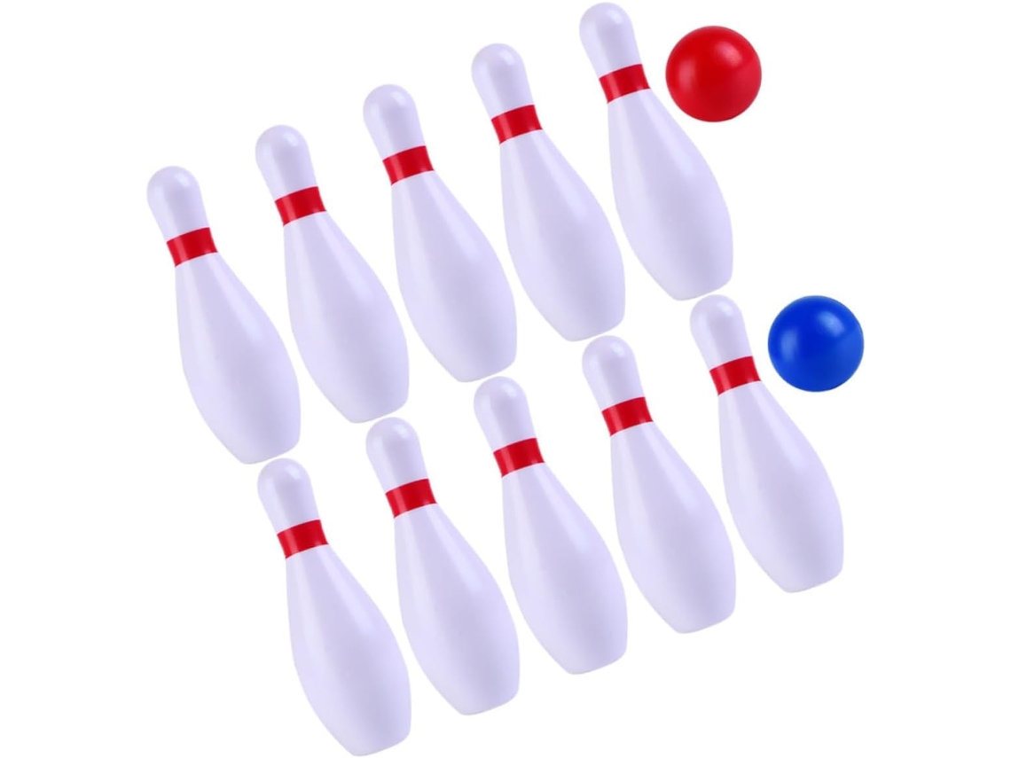 Juego De Bolos Para Niños Y Niñas, De Cuero Sintético Pu Resistente, Para Deportes Recreativos De Interior Y Exterior.
