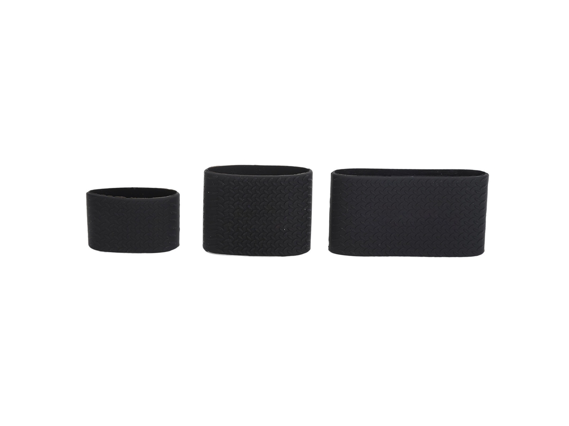 3pcs Bandas Elásticas De Silicona Resistente Al Calor Y Antideslizante Para Tijeras De Peluquería Barber Shop
