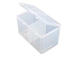 Divisor multiusos para uñas de algodón transparente (14x9.8x1.3cm) Kofihety