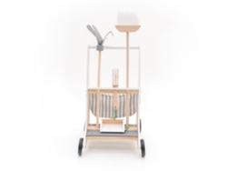 Carrito de Limpieza Infantil Montessori ROBINCOOL Clean Up 35X43X56 5 Cm Madera Eco Fregona Escoba Cepillo Y Recogedor