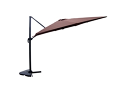 Cesare Sombrilla  Marrón Desplazada Rectangular 3 X 4 M Giratoria 360
