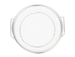 Cesta Para Freír De Acero Inoxidable Con Doble Asa Y Colador Resistente.