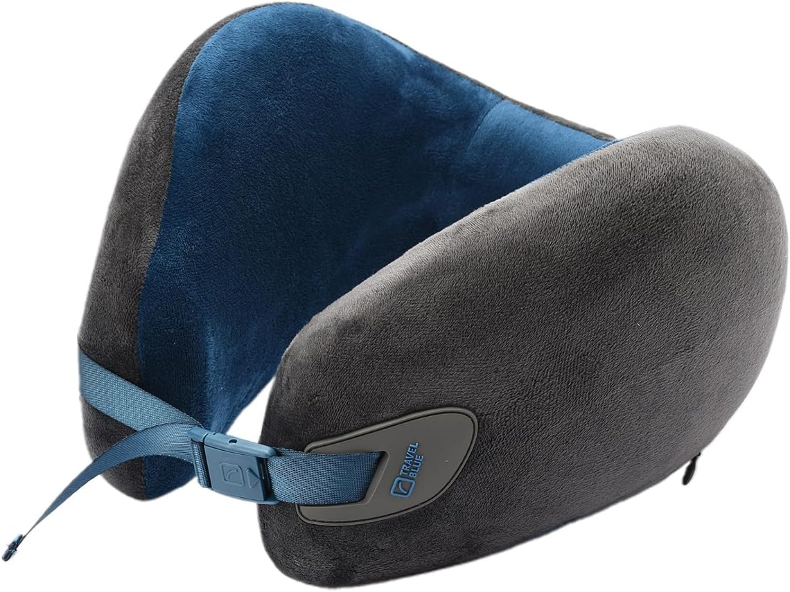 Almohada De Viaje De Espuma Viscoelástica Infinity TRAVEL BLUE