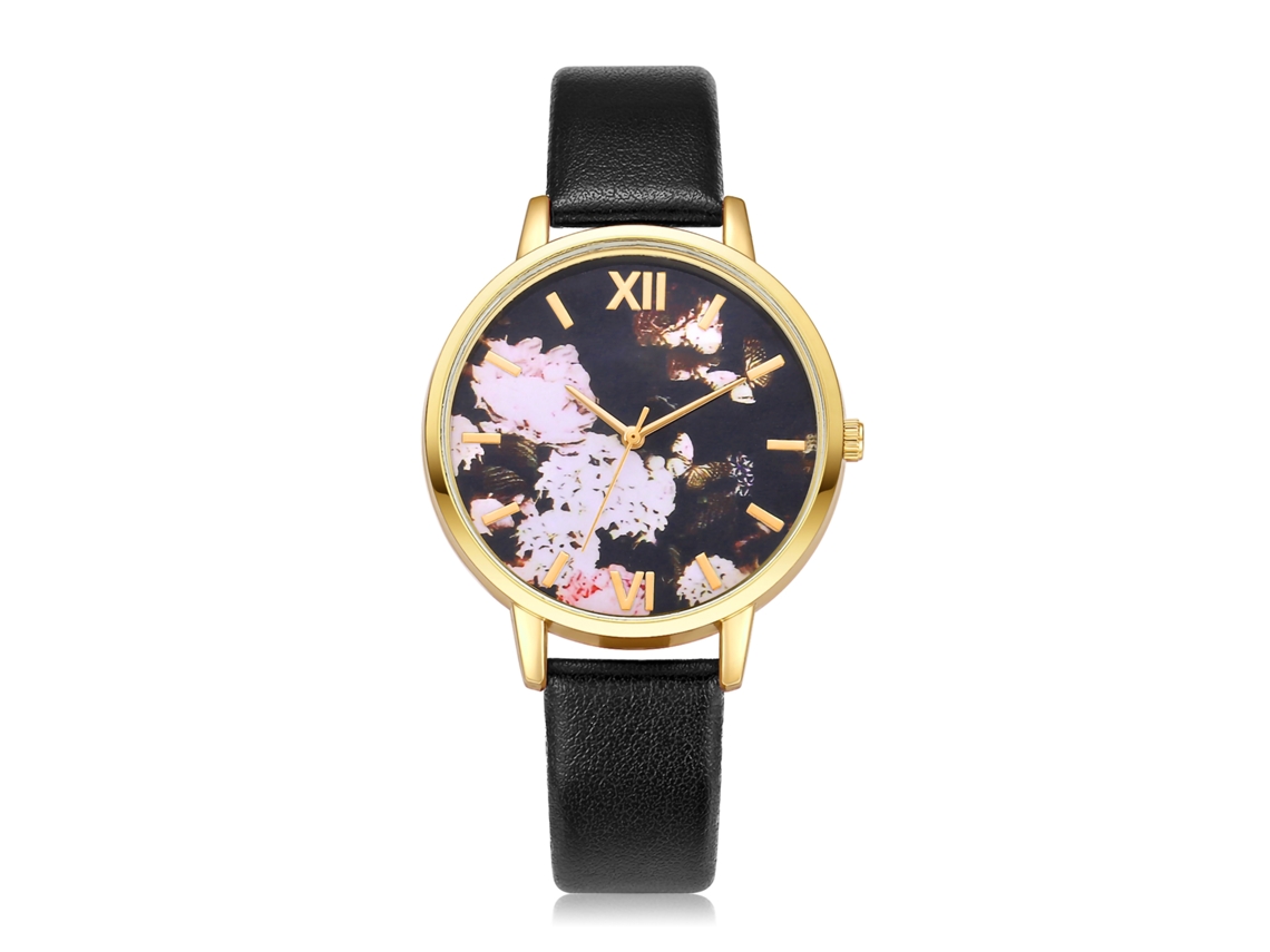 Relógio De Pulso Feminino De Quartzo Analógico Com Pulseira De Pu Casual (vermelho)