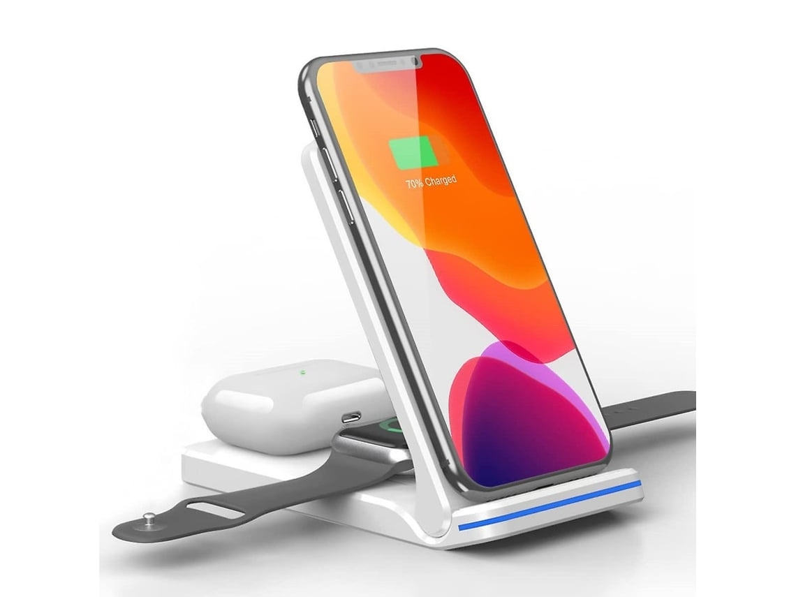 Estación de Carga Sem Rápida Série para Apple YEMAESRE Blanco