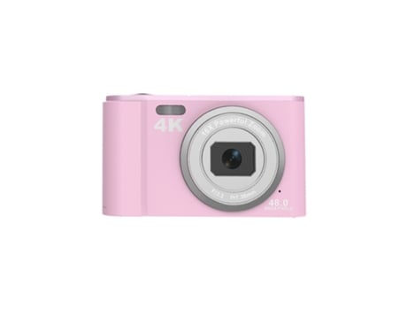 Cámara fotos digital infantil compacta DC303 cámara 4K 48MP Enfoque automático ZOOM 16X Pantalla de 2,8 pulgadas - Rosa LKC