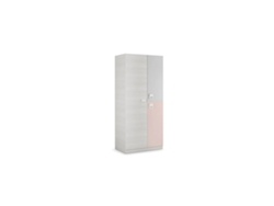 Armario juvenil Nube Blanco Alpes - Rosa y Gris 90 x 200 x 52 cm