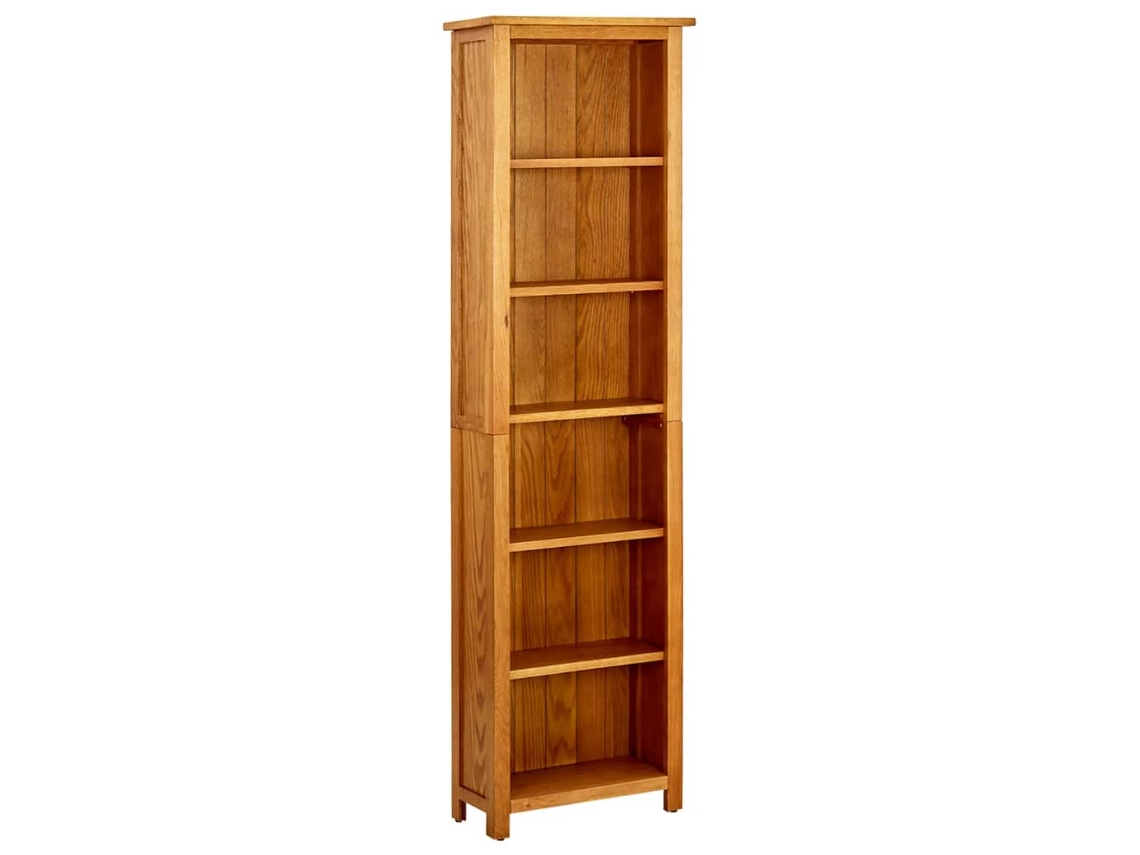 Estante con 6 Estanterías 52X22X180 Cm Madera Roble Maciza