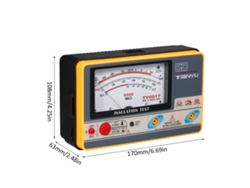 Medidor Digital De Resistencia De Aislamiento, Megóhmetro De 500 V Y 1000 Mω, Con Alarma Sonora Y Medición De Voltaje Ca.