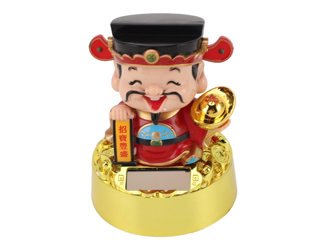 2026-figura De Dios De La Riqueza Solar Columpiante Ornamento Para Tablero De Coche Decoración Feng Shui Regalo Año Nuevo Chino