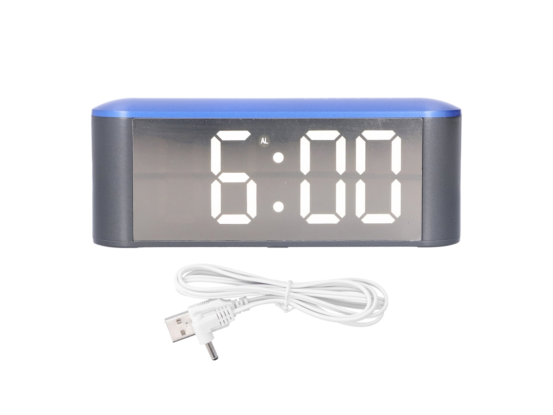 2026 Store-reloj Despertador Digital Led Pantalla Grande Estilo Elegante Exquisito Para Hogar Mesa Blanco