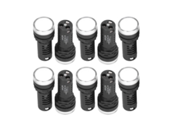 10 Luces Indicadoras Led Rojas Y Verdes De Bajo Consumo Para Motores De 220 V (ca/cc)