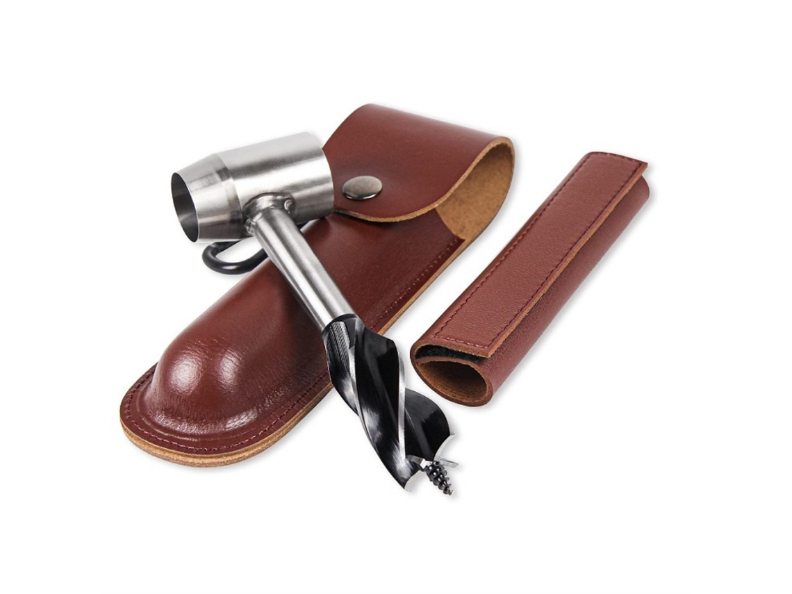Destornillador manual Taladro de mano Herramienta de supervivencia Carpintería con estuche de cuero Otro