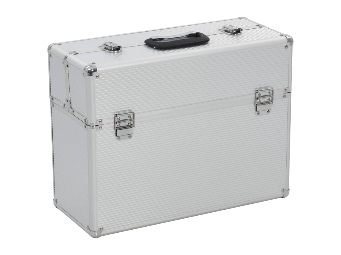Caja de herramientas VIDAXL Plateado Aluminio ()