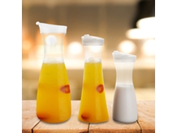 Botella De Zumo De Acrílico Transparente De 600 Ml Con Tapa Para El Hogar Y El Bar.