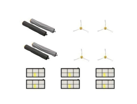 Com 2 conjuntos de extrator e 6 filtros e 4 pincéis para irobot roomba 980 960