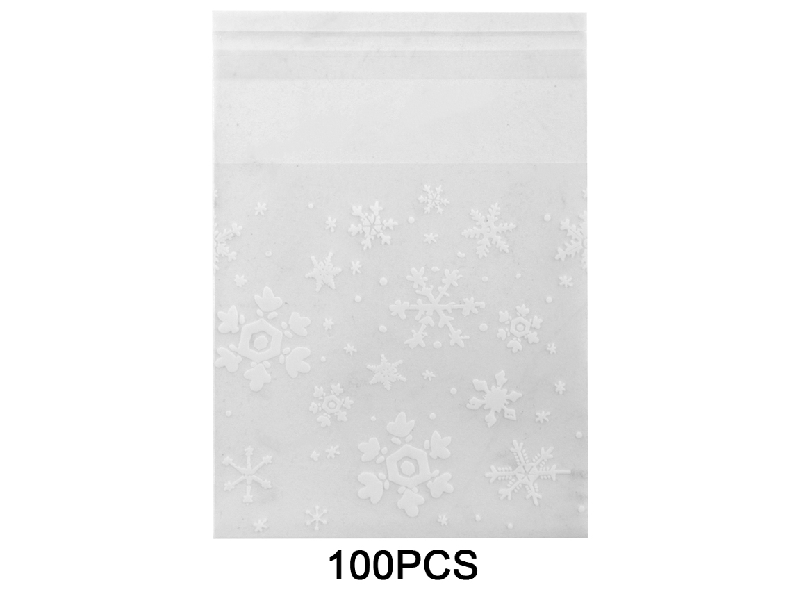 100 Bolsas de Plástico para Dulces y Galletas, para Fiestas y Regalos KOFIHETY