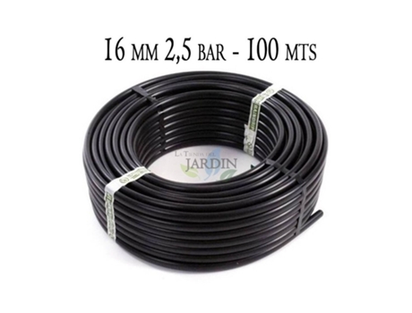 Tubería 16Mm Ciega Sin Goteros 100 Metros SUINGA