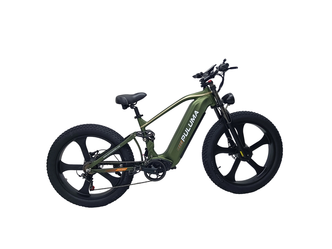 Bicicleta De Montaña Eléctrica Puluma Pe900 Con Batería De 52 V Y 20 Ah Y Doble Suspensión.