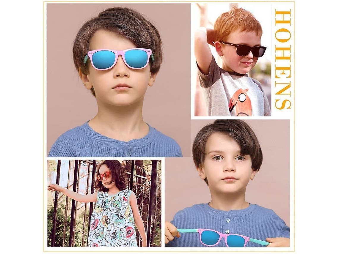Gafas De Sol Infantiles Con Montura Flexible De Tpee Y Protección Uv 100%, Polarizadas, Para Niños De 3 A 10 Años.